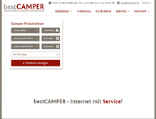 Tablet Screenshot of bestcamper.de